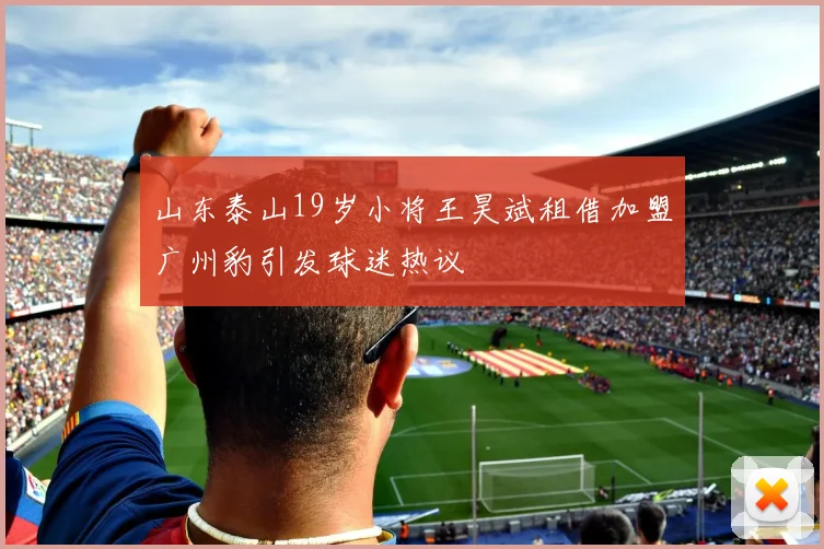 山东泰山19岁小将王昊斌租借加盟广州豹引发球迷热议